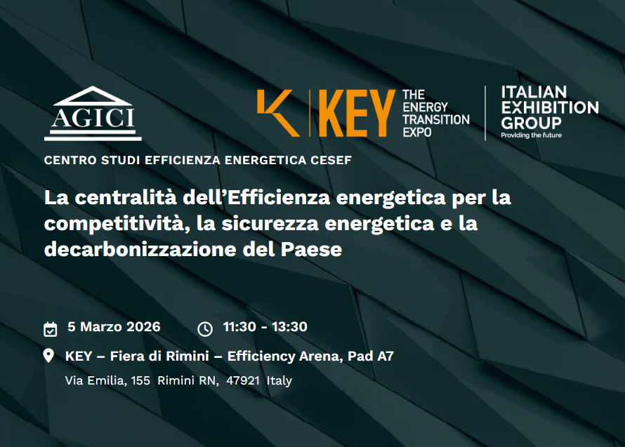 La centralità dell’Efficienza energetica per la competitività, la sicurezza energetica e la decarbonizzazione del Paese